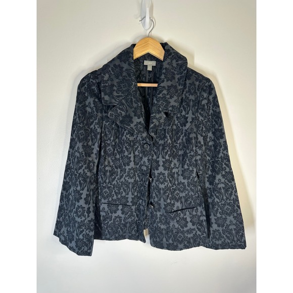 J. Jill Jackets & Blazers - J. Jill Damask Jacquard Blazer Womens Size 8 Classic Professional Work Career